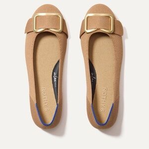 Rothy's The Emblem Ballet Flat in Wren Tan